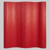 Homestyle4u Schlafzimmer Homestyle4u Premium Bambus Paravent Raumteiler | 3-teiliger faltbarer Sichtschutz aus Naturmaterialien | Höhe 180cm | Für Wohnzimmer, Schlafzimmer & Büro Rot
