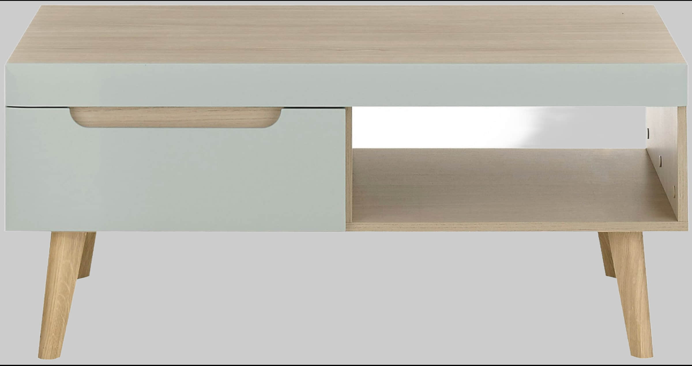 Tische INOSIGN INOSIGN Couchtisch »Torge« mit Schubkästen | Skandinavischer Sofatisch aus Holz | 3 Farben | 107x67x46 cm | FSC®-zertifiziert Scandi Oak