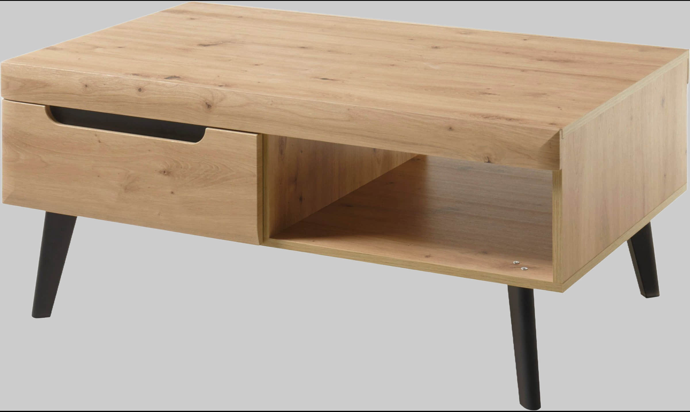 INOSIGN Couchtisch »Torge« mit Schubkästen | Skandinavischer Sofatisch aus Holz | 3 Farben | 107x67x46 cm | FSC®-zertifiziert Eiche Arti Tische INOSIGN