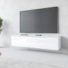 INOSIGN Lowboard »LOWBOARD D« mit LED-Beleuchtung | Modernes TV-Board ohne Griffe | 180 cm Breite | Stauraum & Wandmontage möglich weiss /wei INOSIGN Kommoden & Sideboards