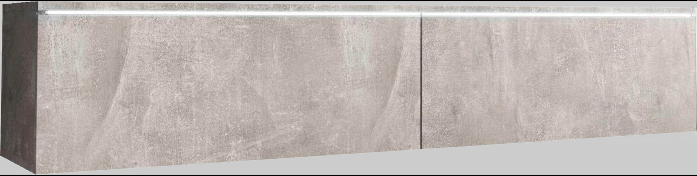 INOSIGN Kommoden & Sideboards INOSIGN Lowboard »LOWBOARD D« mit LED-Beleuchtung | Modernes TV-Board ohne Griffe | 180 cm Breite | Stauraum & Wandmontage möglich Beton-Opti