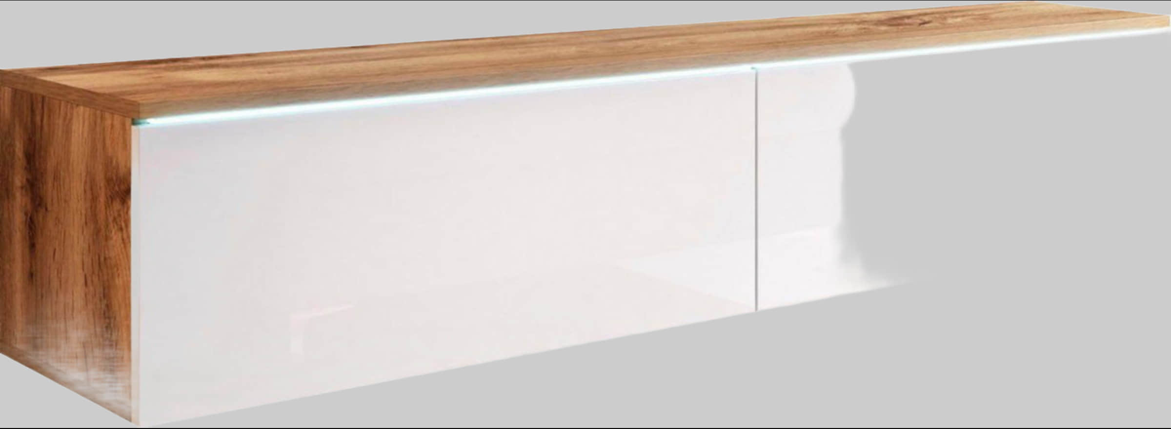 INOSIGN Lowboard »LOWBOARD D« mit LED-Beleuchtung | Modernes TV-Board ohne Griffe | 180 cm Breite | Stauraum & Wandmontage möglich votan eich Kommoden & Sideboards INOSIGN