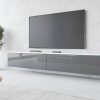 INOSIGN Lowboard »LOWBOARD VERA« – Moderner TV-Schrank 180 cm, grifflos, Beton-Optik, stehend/hängend, FSC®-Holzwerkstoff weiss/grau INOSIGN Kommoden & Sideboards