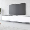 INOSIGN Lowboard »LOWBOARD VERA« – Moderner TV-Schrank 180 cm, grifflos, Beton-Optik, stehend/hängend, FSC®-Holzwerkstoff beton/ wei INOSIGN Kommoden & Sideboards