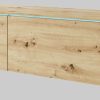 INOSIGN INOSIGN Lowboard »LOWBOARD VERA« – Moderner TV-Schrank 180 cm, grifflos, Beton-Optik, stehend/hängend, FSC®-Holzwerkstoff Eichefarbe Kommoden & Sideboards