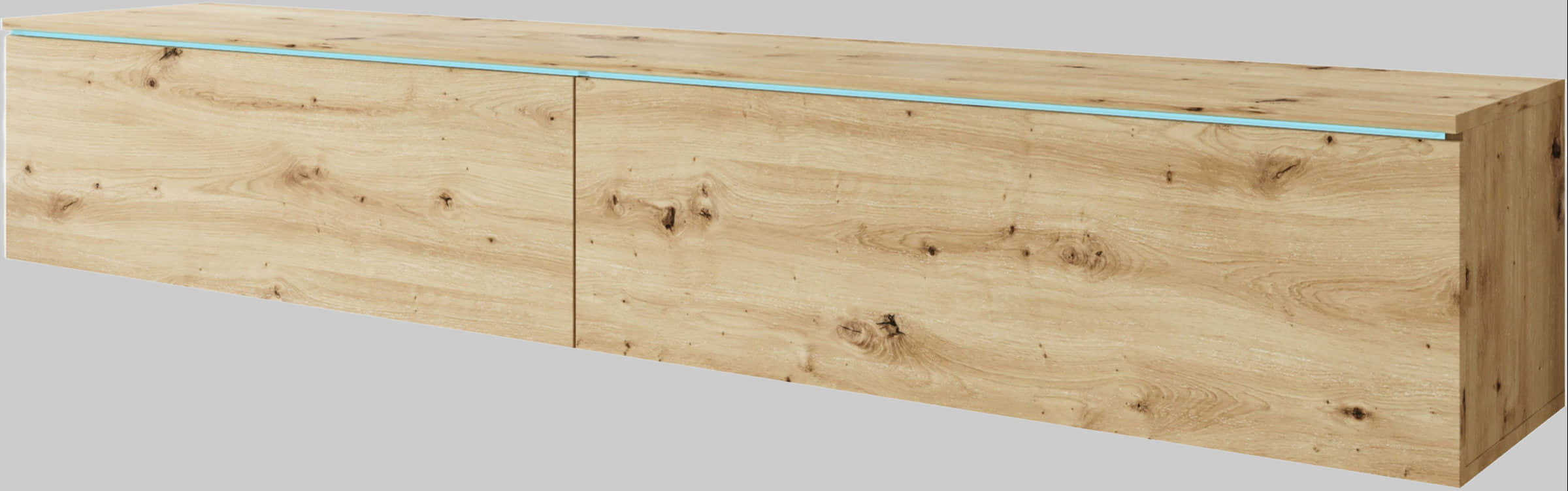 INOSIGN INOSIGN Lowboard »LOWBOARD VERA« – Moderner TV-Schrank 180 cm, grifflos, Beton-Optik, stehend/hängend, FSC®-Holzwerkstoff Eichefarbe Kommoden & Sideboards