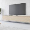 INOSIGN Lowboard »LOWBOARD VERA« – Moderner TV-Schrank 180 cm, grifflos, Beton-Optik, stehend/hängend, FSC®-Holzwerkstoff eichefarbe Kommoden & Sideboards INOSIGN