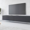 INOSIGN Kommoden & Sideboards INOSIGN Lowboard »LOWBOARD VERA« – Moderner TV-Schrank 180 cm, grifflos, Beton-Optik, stehend/hängend, FSC®-Holzwerkstoff Front matt