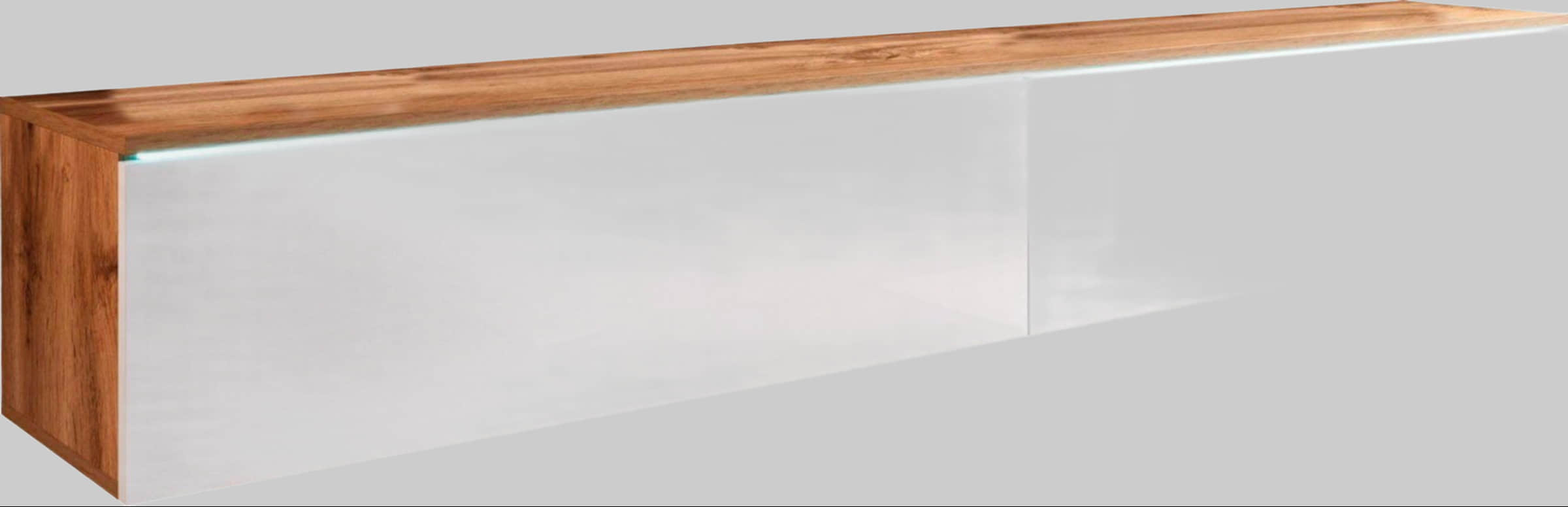 INOSIGN Kommoden & Sideboards INOSIGN Lowboard »LOWBOARD VERA« – Moderner TV-Schrank 180 cm, grifflos, Beton-Optik, stehend/hängend, FSC®-Holzwerkstoff votan eich