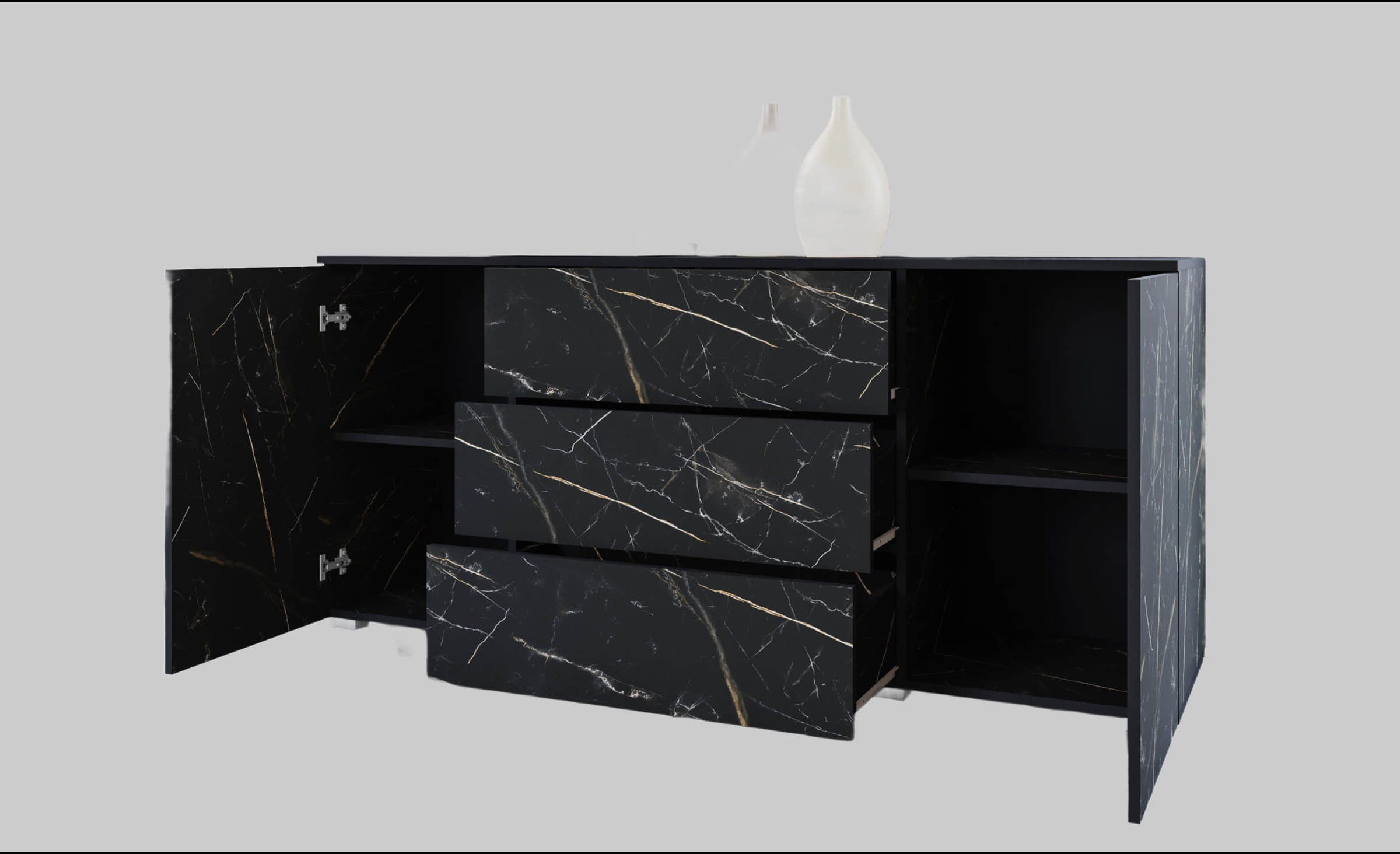 INOSIGN Sideboard »PARIS« 150cm | Moderne grifflose Kommode mit Push-to-open & variablen Fächern | Ideal für Wohnzimmer & Essbereich San Sebast INOSIGN Kommoden & Sideboards