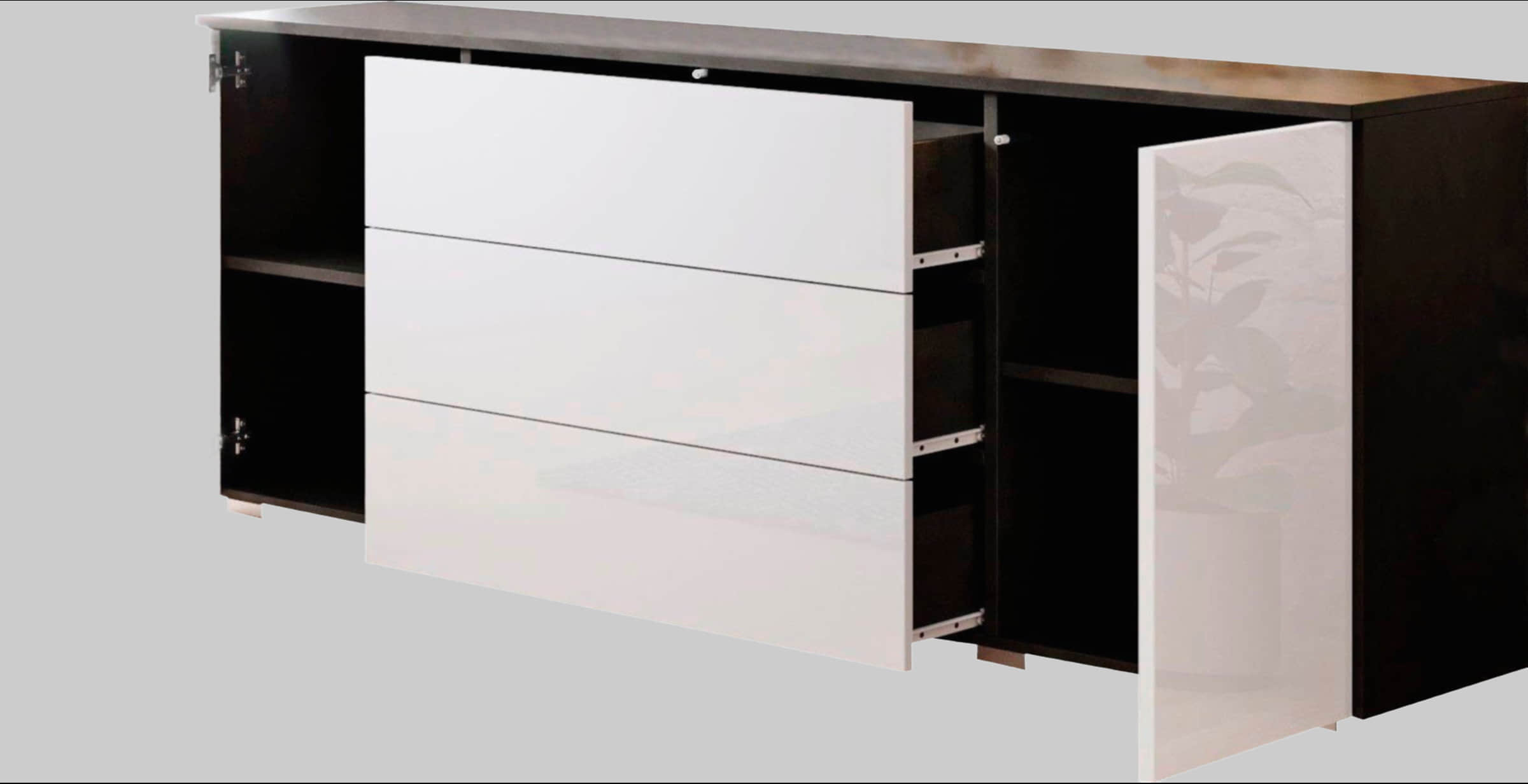 INOSIGN INOSIGN Sideboard »PARIS« 150cm | Moderne grifflose Kommode mit Push-to-open & variablen Fächern | Ideal für Wohnzimmer & Essbereich matera ant Kommoden & Sideboards