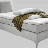 Jockenhöfer Gruppe Boxspringbett Elfie mit Topper & Zierkissen | Modernes Design | Verschiedene Farben | 98x209 cm | Hochwertige Verarbeitung hellgrau 4 Jockenhu00F6fer Gruppe Betten