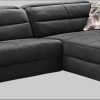 Jockenhu00F6fer Gruppe Sofas Jockenhöfer Gruppe Ecksofa Double One L-Form – Elektromotorische Relaxfunktion, USB-Ladestation & Lederoptik | 120cm Sitzbreite schwarz