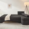 Jockenhöfer Gruppe Premium Ecksofa L-Form mit Gästebettfunktion & Stauraum - Hochwertige Polsterung, 3 Rückenkissen & praktischer Bettkasten dunkelgrau Jockenhu00F6fer Gruppe Sofas
