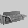 Jockenhu00F6fer Gruppe Jockenhöfer Gruppe 'Rick' Convertible Sofa Bed | Space-Saving 3-in-1 Design with Guest Bed Function & Premium Coil Spring Cushioning grau Sofas