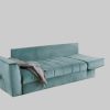 Sofas Jockenhu00F6fer Gruppe Jockenhöfer Gruppe 'Rick' Convertible Sofa Bed | Space-Saving 3-in-1 Design with Guest Bed Function & Premium Coil Spring Cushioning petrol