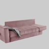 Jockenhu00F6fer Gruppe Jockenhöfer Gruppe 'Rick' Convertible Sofa Bed | Space-Saving 3-in-1 Design with Guest Bed Function & Premium Coil Spring Cushioning rosa Sofas