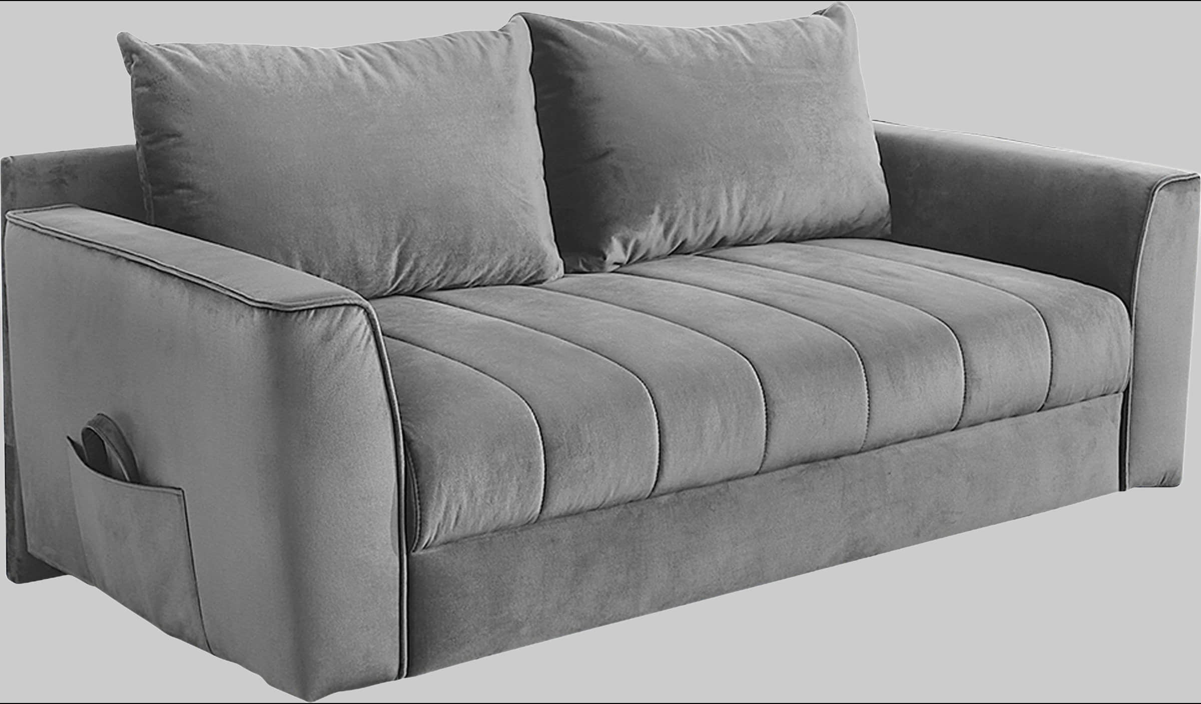 Jockenhu00F6fer Gruppe Jockenhöfer Gruppe 'Rick' Convertible Sofa Bed | Space-Saving 3-in-1 Design with Guest Bed Function & Premium Coil Spring Cushioning grau Sofas