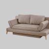 Jockenhu00F6fer Gruppe Sofas Jockenhöfer Gruppe Schlafsofa Yann | Bettsofa mit Stauraum & verstellbaren Armlehnen | 140x200cm Liegefläche beige