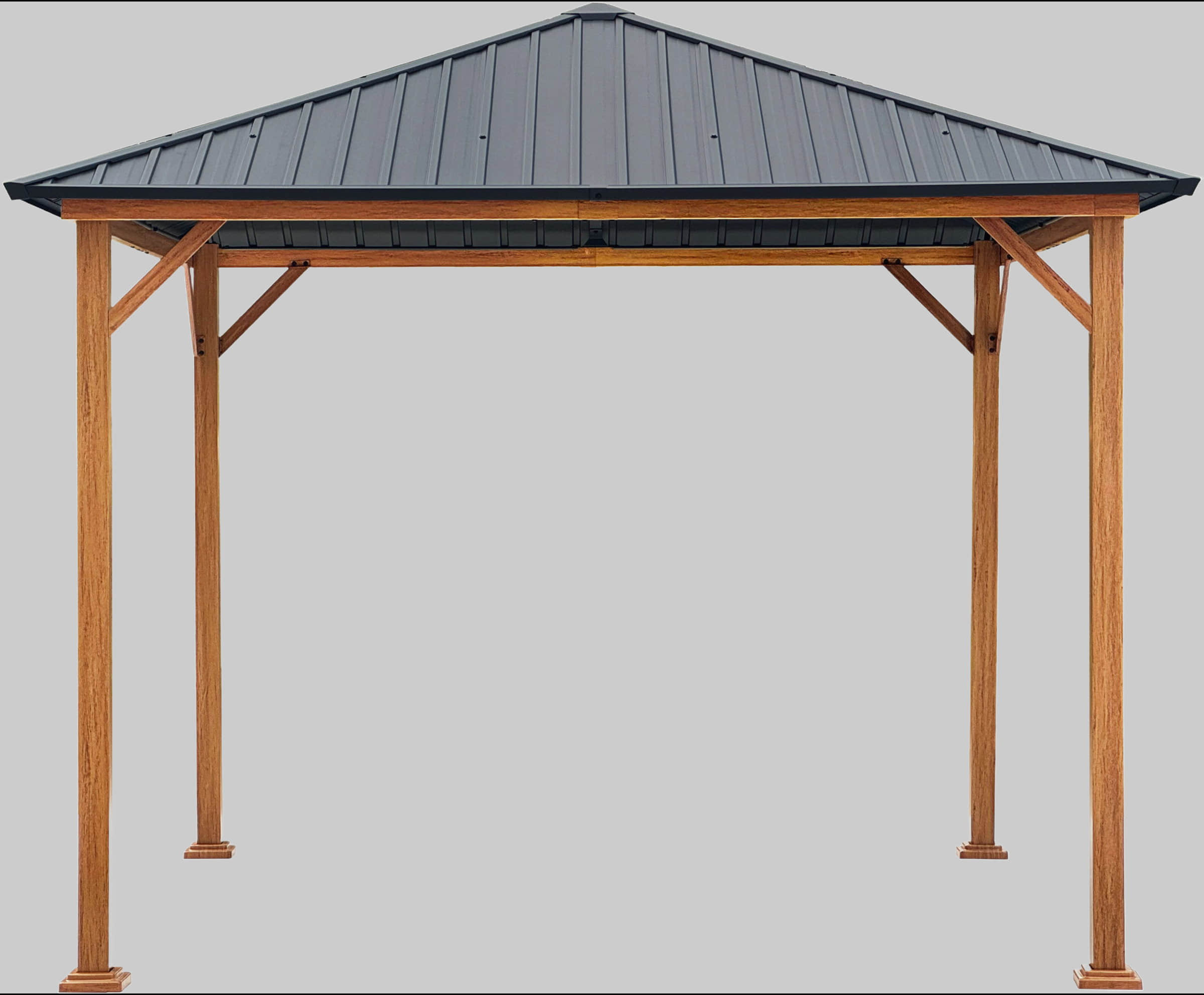 KONIFERA Gartenmöbel KONIFERA Pavillon 'Samos' 3x4m | Robuster Gartenpavillon mit Stahlgestell & 4mm Stahldach | Wetterfest & UV-beständig Schwarz