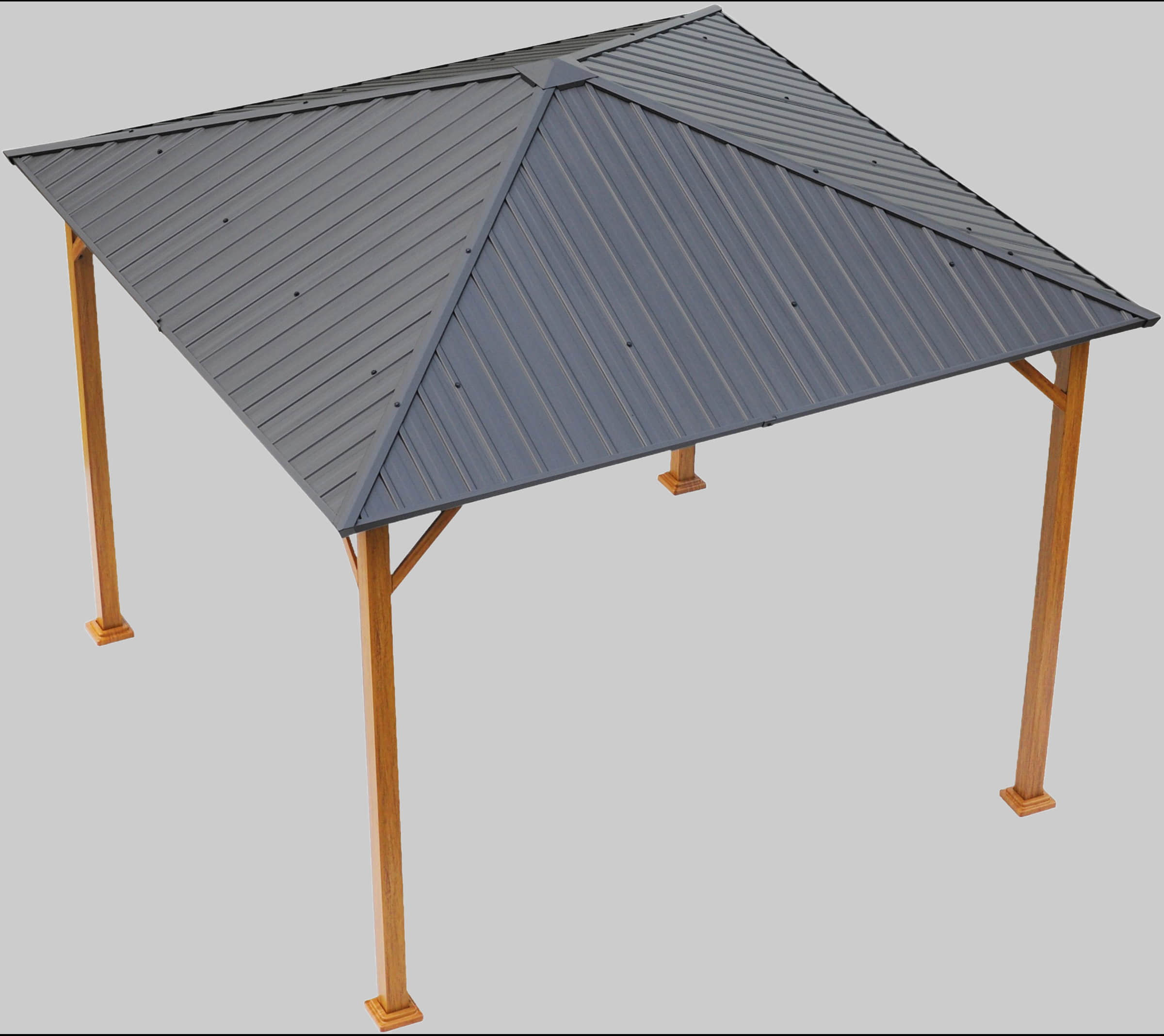 KONIFERA Gartenmöbel KONIFERA Pavillon 'Samos' 3x4m | Robuster Gartenpavillon mit Stahlgestell & 4mm Stahldach | Wetterfest & UV-beständig Schwarz