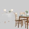 KONSIMO FRISK Esstisch | Ausziehbarer Esszimmertisch aus Eichenholz | Skandinavisches Design | 140-180cm (18mm Platte) | Küchentisch für 4-8 Personen Eiche natur KONSIMO Tische