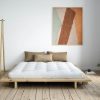 Karup Design Karup Design JAPAN BED - Massivholzbett aus Kiefer | Futonbett & Bodenbett (160×200 cm) mit Lattenrost | Jugendbett & Doppelbett ohne Kopfteil Kiefer Nat Betten