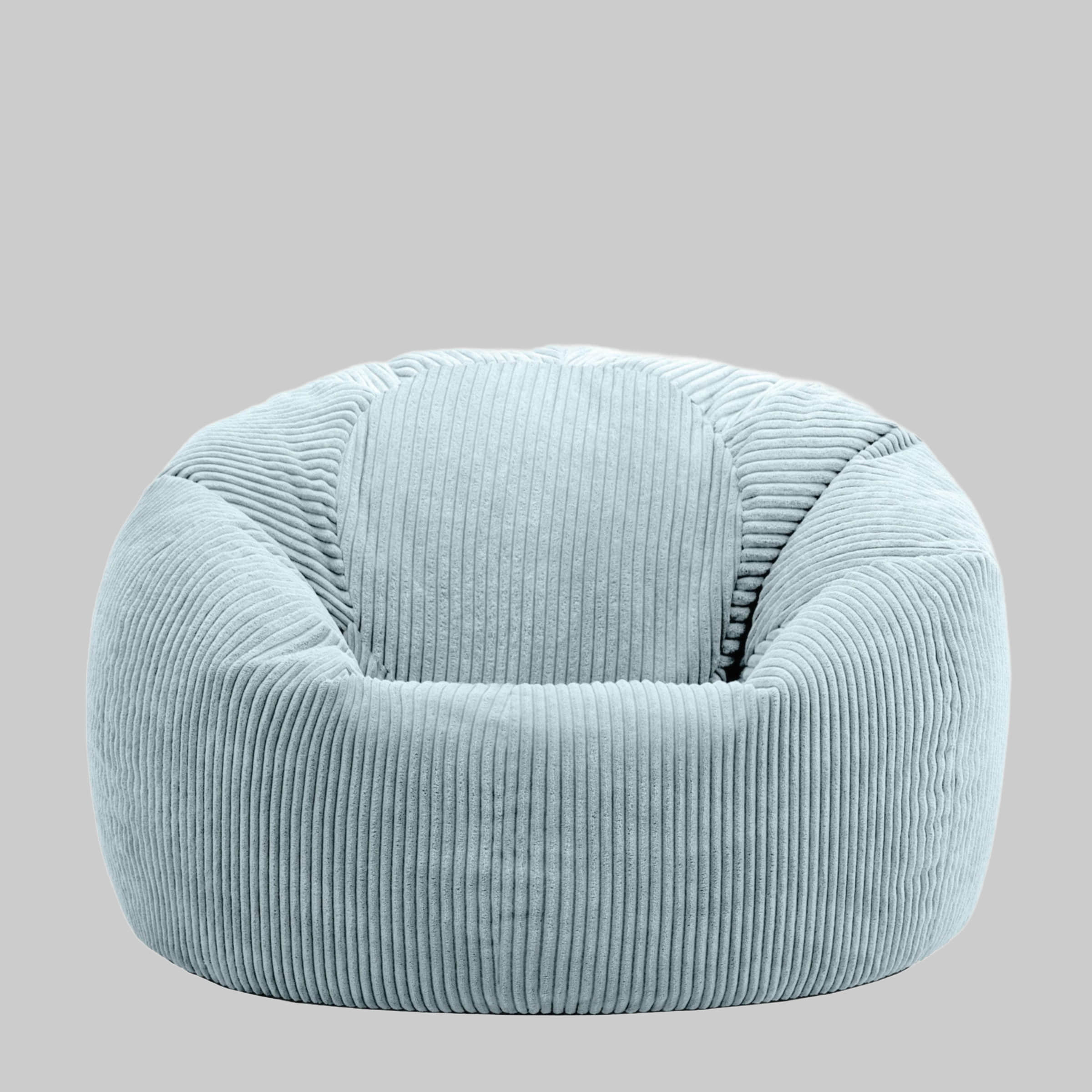 icon Kingston Cord Bean Bag 'Classic' 85x50cm – Premium German-Made Sitzsack for Adults & Kids | Navy Blue Ergonomic Lounge Chair with Washable Cover hellblau Sessel