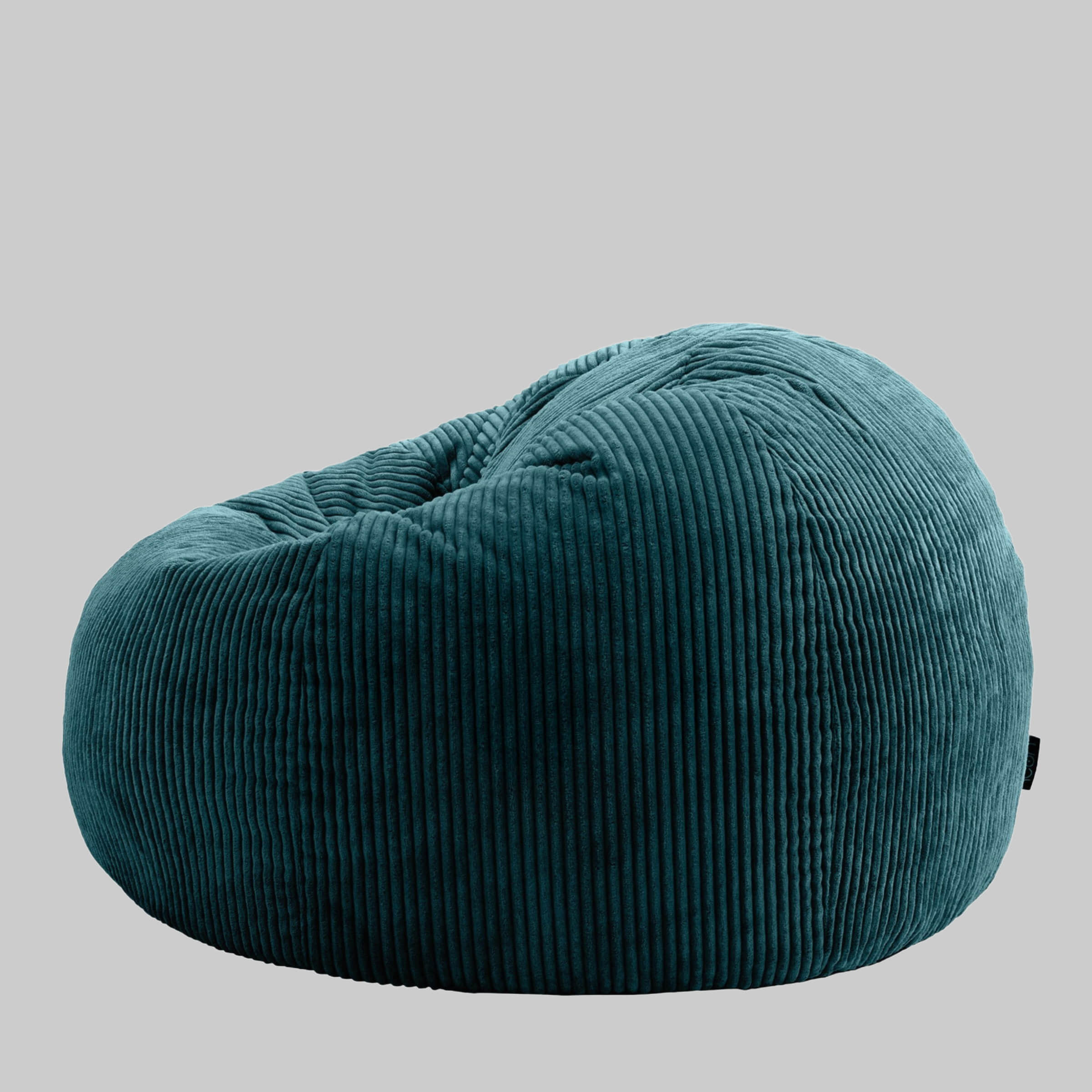 icon Kingston Cord Bean Bag 'Classic' 85x50cm – Premium German-Made Sitzsack for Adults & Kids | Navy Blue Ergonomic Lounge Chair with Washable Cover blaugrün Sessel