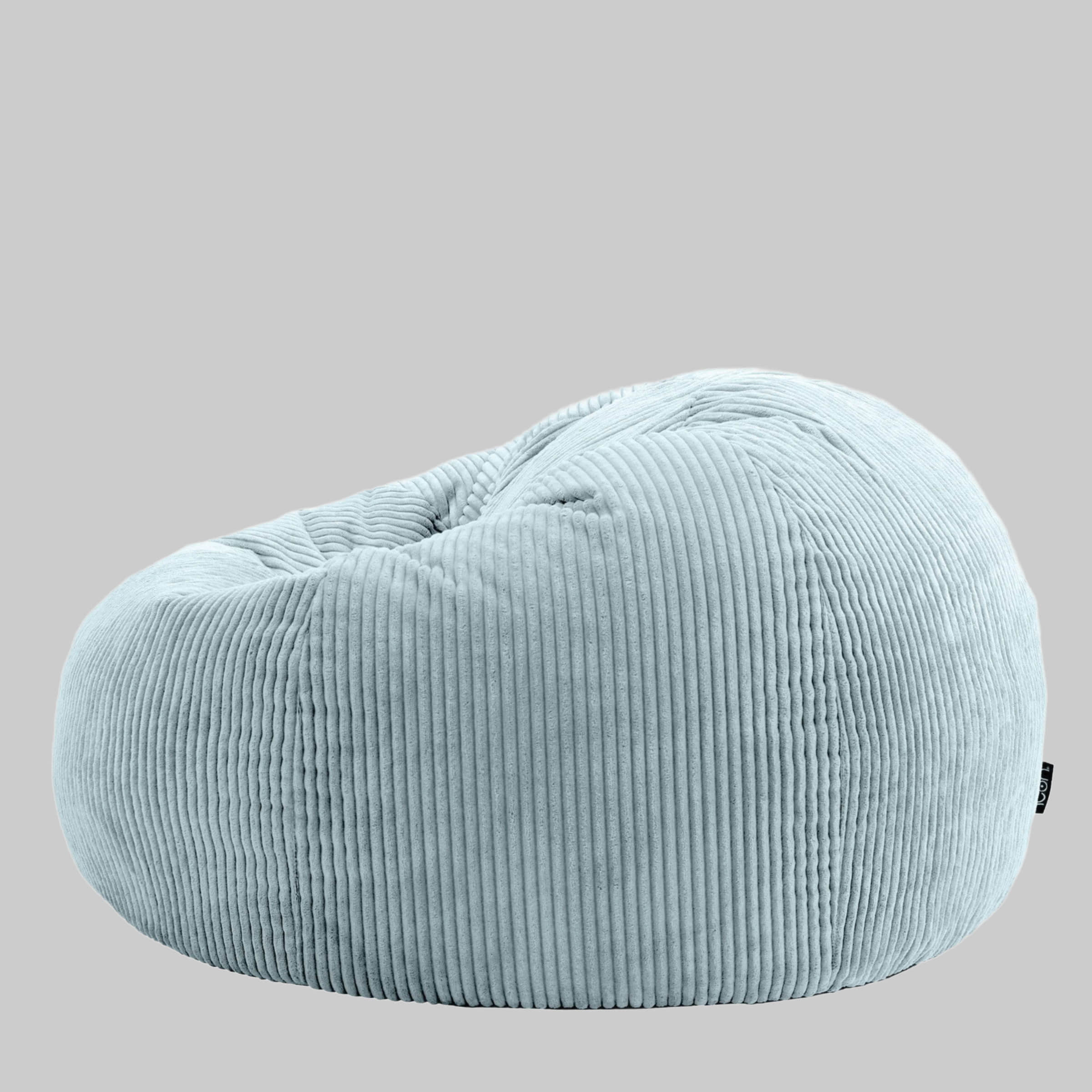 icon Kingston Cord Bean Bag 'Classic' 85x50cm – Premium German-Made Sitzsack for Adults & Kids | Navy Blue Ergonomic Lounge Chair with Washable Cover hellblau Sessel