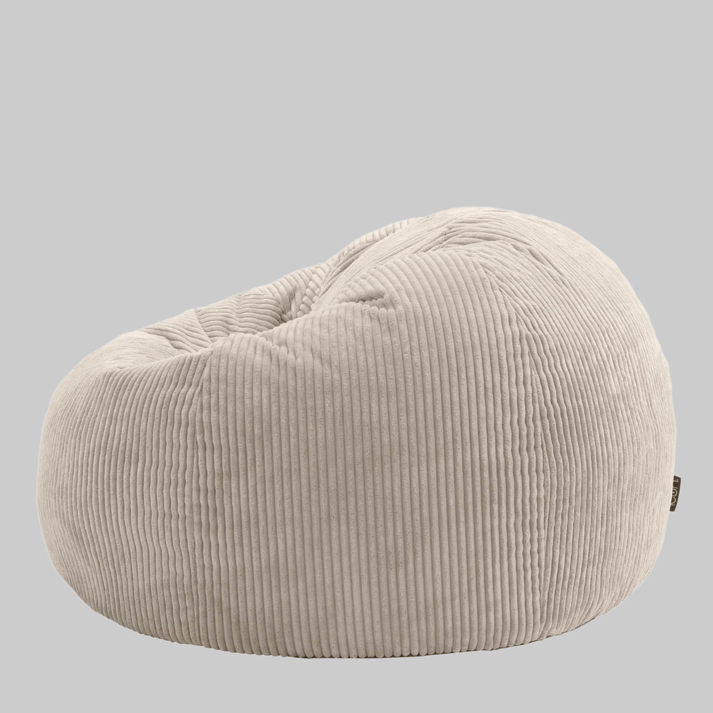 Kingston Cord Bean Bag 'Classic' 85x50cm – Premium German-Made Sitzsack for Adults & Kids | Navy Blue Ergonomic Lounge Chair with Washable Cover beige Sessel icon