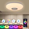 LETGOSPT Lampen LETGOSPT Smart LED Ceiling Light with Bluetooth Speaker - 36W Dimmable RGB Color Changing Light with Remote & App Control (30cm) for Bedroom, Living Room & Nursery 30W - Φ 28