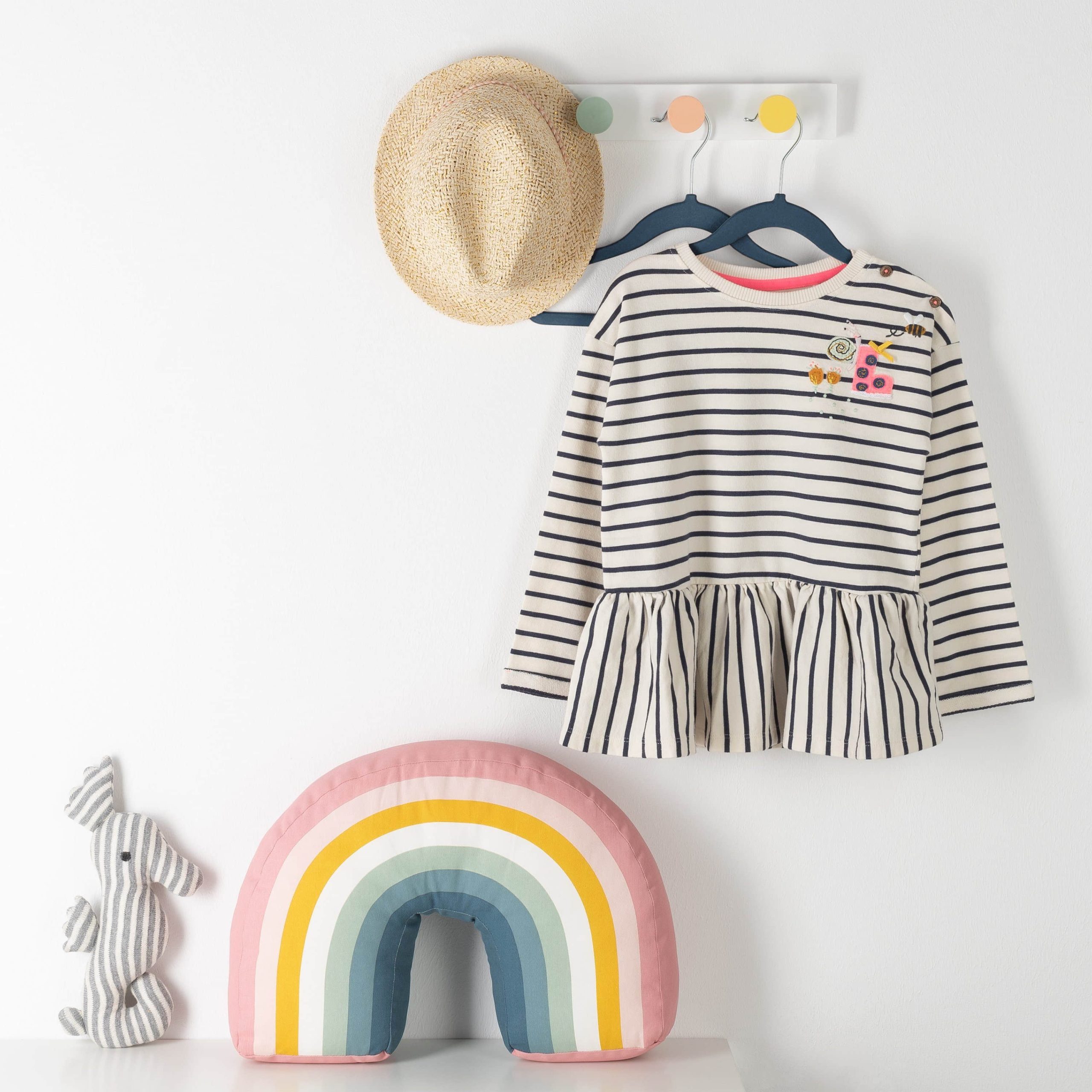 Laleni Kinderkleiderbügel mit Samtbezug – rutschfeste Babybügel (30-tlg), 360° drehbar, platzsparend – Ideal für Kleiderschrank-Organisation Dunkelblau Aufbewahrung Laleni