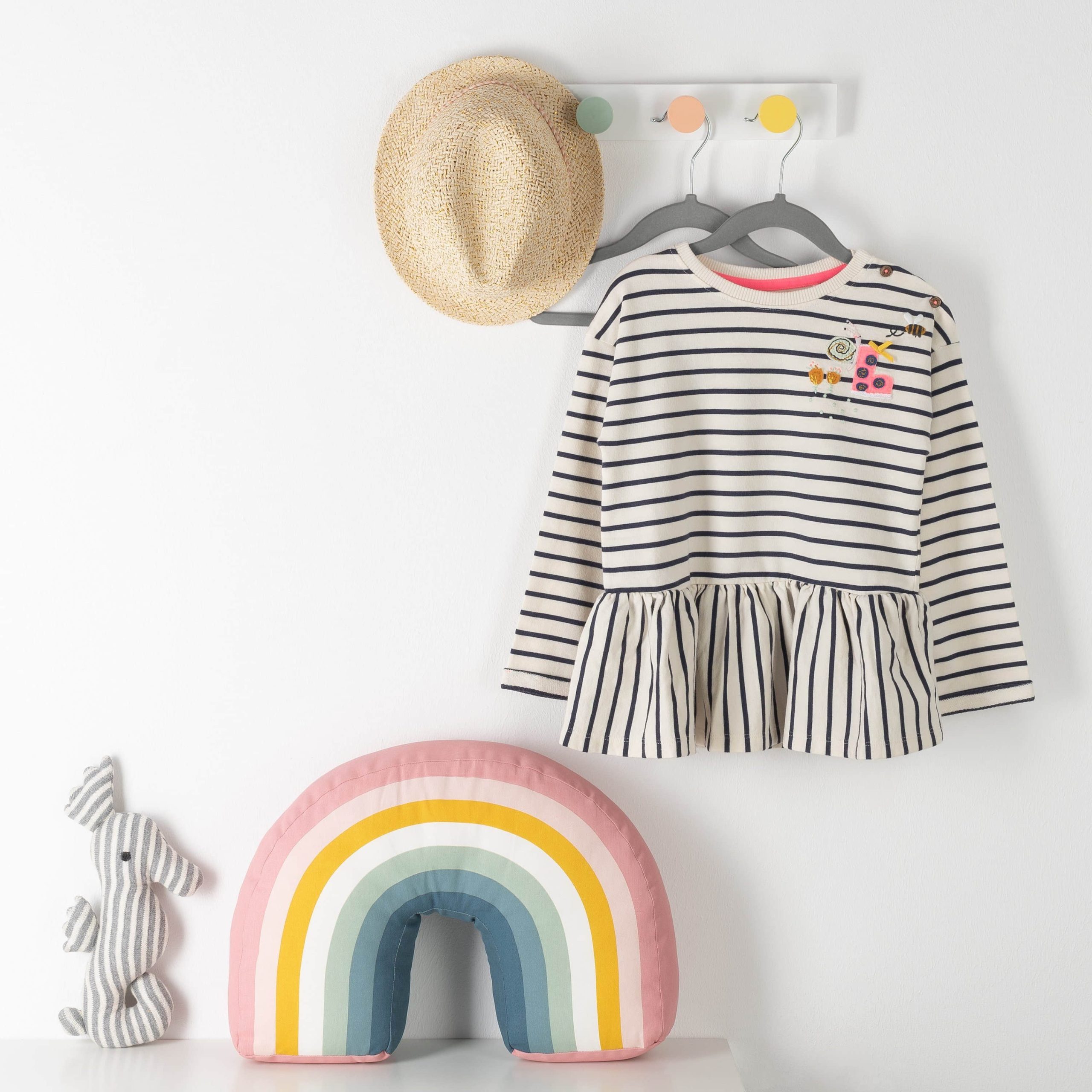 Laleni Aufbewahrung Laleni Kinderkleiderbügel mit Samtbezug – rutschfeste Babybügel (30-tlg), 360° drehbar, platzsparend – Ideal für Kleiderschrank-Organisation Grau