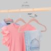 Aufbewahrung Laleni Laleni Kinderkleiderbügel mit Samtbezug – rutschfeste Babybügel (30-tlg), 360° drehbar, platzsparend – Ideal für Kleiderschrank-Organisation Rose Gold
