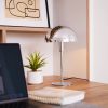 LeGer Home by Lena Gercke Linnea Mushroom Table Lamp - 35.5cm Red Glossy Metal Base, E14 Socket (Bulb Not Included) | Modern Desk & Accent Lighting chrom glän LeGer Home by Lena Gercke Lampen