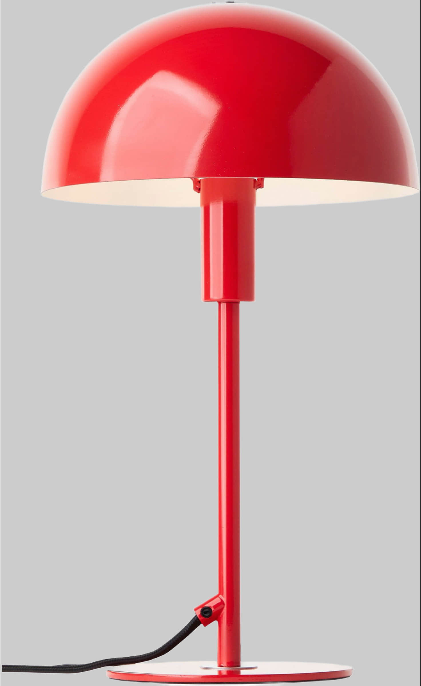 LeGer Home by Lena Gercke Linnea Mushroom Table Lamp - 35.5cm Red Glossy Metal Base, E14 Socket (Bulb Not Included) | Modern Desk & Accent Lighting rot glänze Lampen LeGer Home by Lena Gercke
