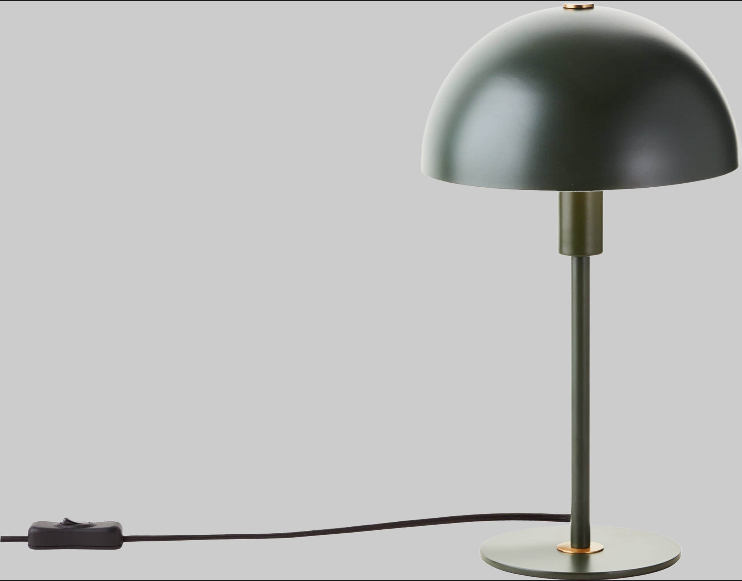 Lampen LeGer Home by Lena Gercke LeGer Home by Lena Gercke Linnea Mushroom Table Lamp - 35.5cm Red Glossy Metal Base, E14 Socket (Bulb Not Included) | Modern Desk & Accent Lighting tannengrün