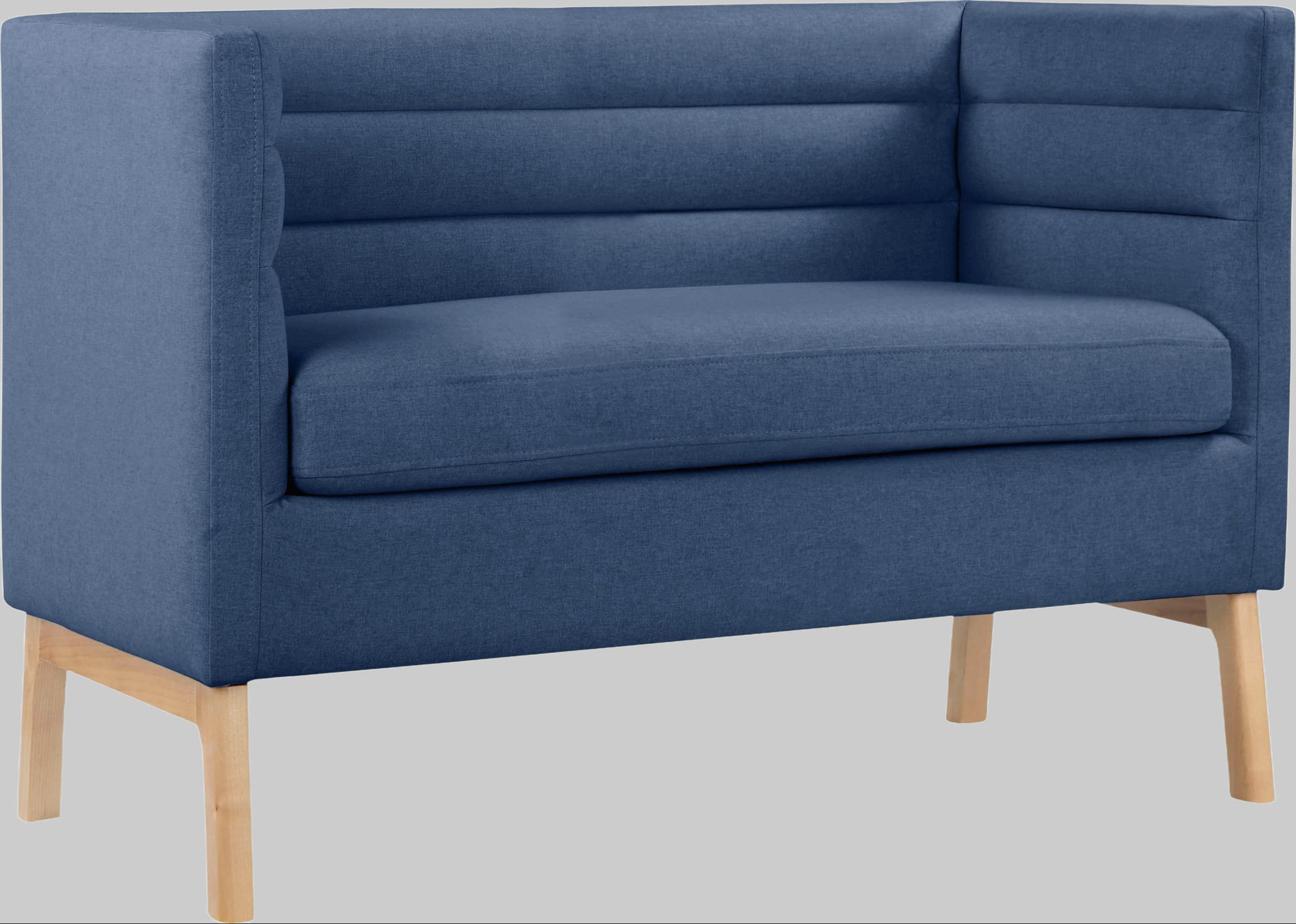 Sitzbänke LeGer Home by Lena Gercke LeGer Home by Lena Gercke Sitzbank »Isaline« – Moderne Stoffbank in 4 Farben & 3 Größen (80/120/160 cm) mit 48 cm Sitzhöhe | Hochwertige Polsterbank mit Holzfüßen blau