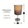 Lichthandel Hoch Lampen Lichthandel Hoch Premium LED Tischleuchte Set (2 Stück) – Moderne Nachttischlampe mit warmweißer Beleuchtung, dimmbar & energieeffizient für Schlafzimmer & Wohnbereich 2x grau