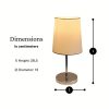 Lichthandel Hoch Premium LED Tischleuchte Set (2 Stück) – Moderne Nachttischlampe mit warmweißer Beleuchtung, dimmbar & energieeffizient für Schlafzimmer & Wohnbereich 2x weiß ko Lichthandel Hoch Lampen