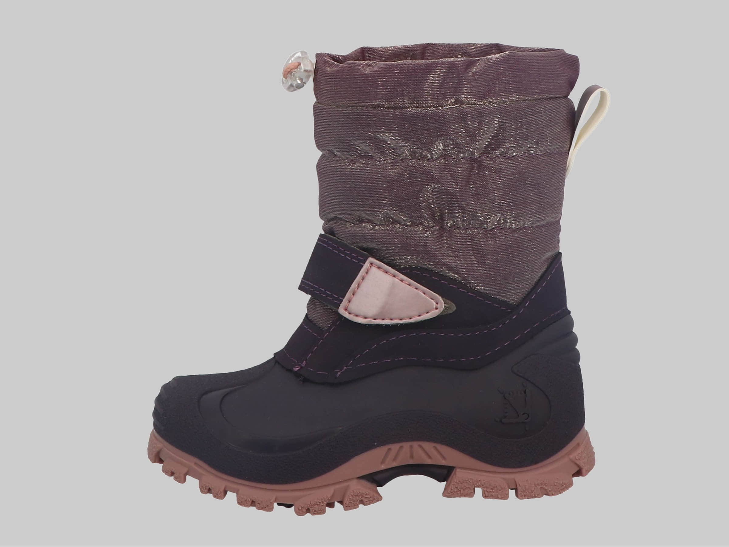 Lurchi Lurchi Fjonna Girls' Winter Snow Boots - Waterproof Rose/Light Pink Warm Boots with Fleece Lining & Anti-Slip Sole | UK Sizes 1-12 aubergine Stiefel