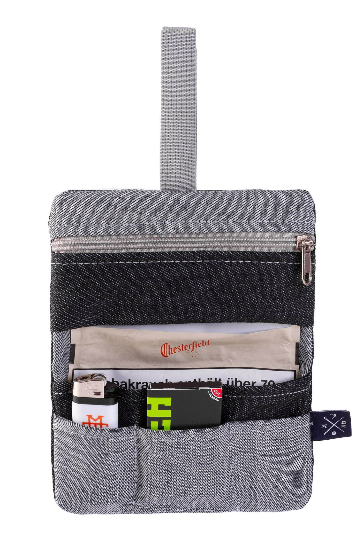 Manufaktur13 Cotton Tobacco Bag (Lilac) – Premium Tabaktasche aus 100% Baumwolle mit Zusatzfach | Stylischer Drehbeutel für Tabak Metallic: Manufaktur13 Aufbewahrung