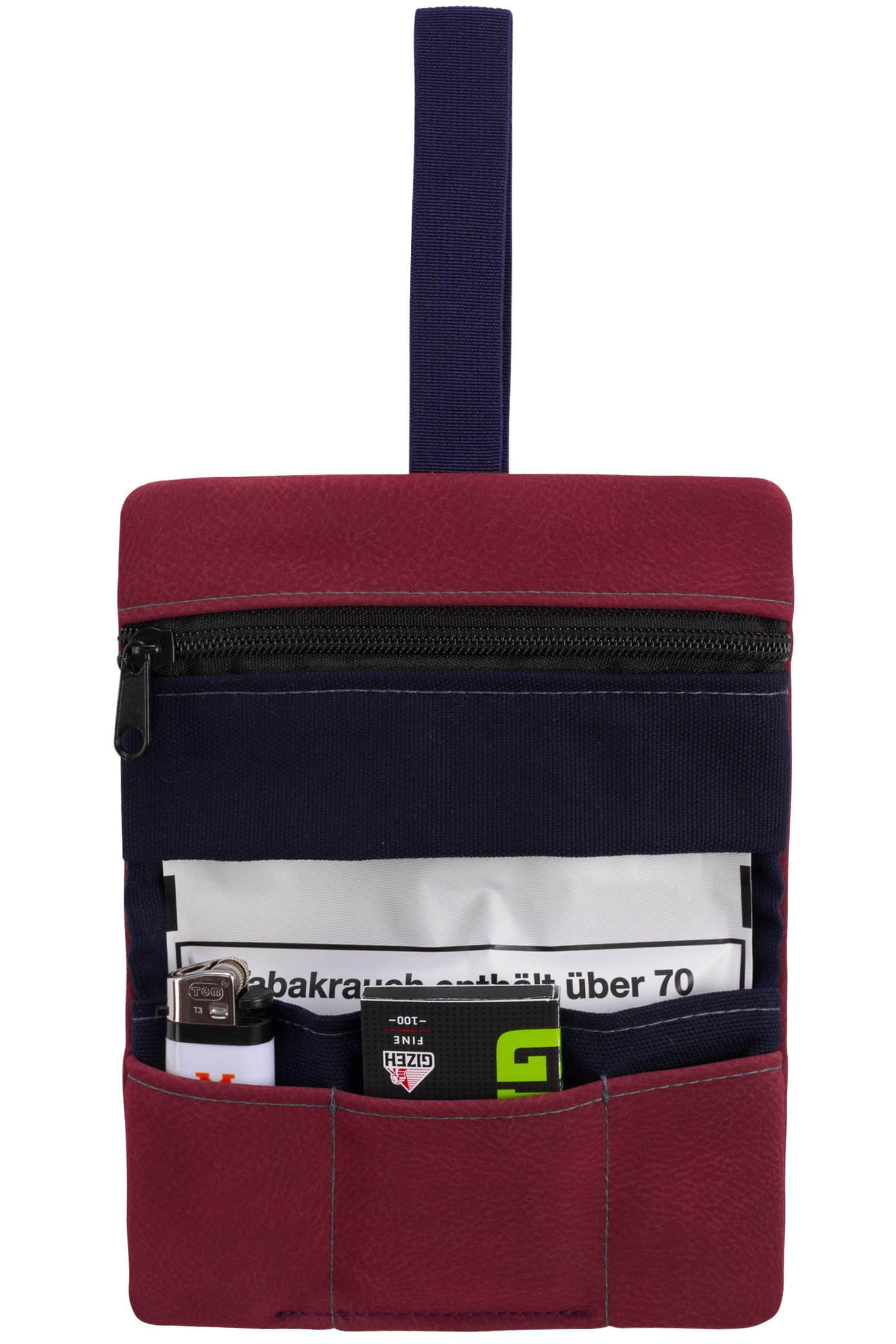 Manufaktur13 Cotton Tobacco Bag (Lilac) – Premium Tabaktasche aus 100% Baumwolle mit Zusatzfach | Stylischer Drehbeutel für Tabak Bordeaux Manufaktur13 Aufbewahrung