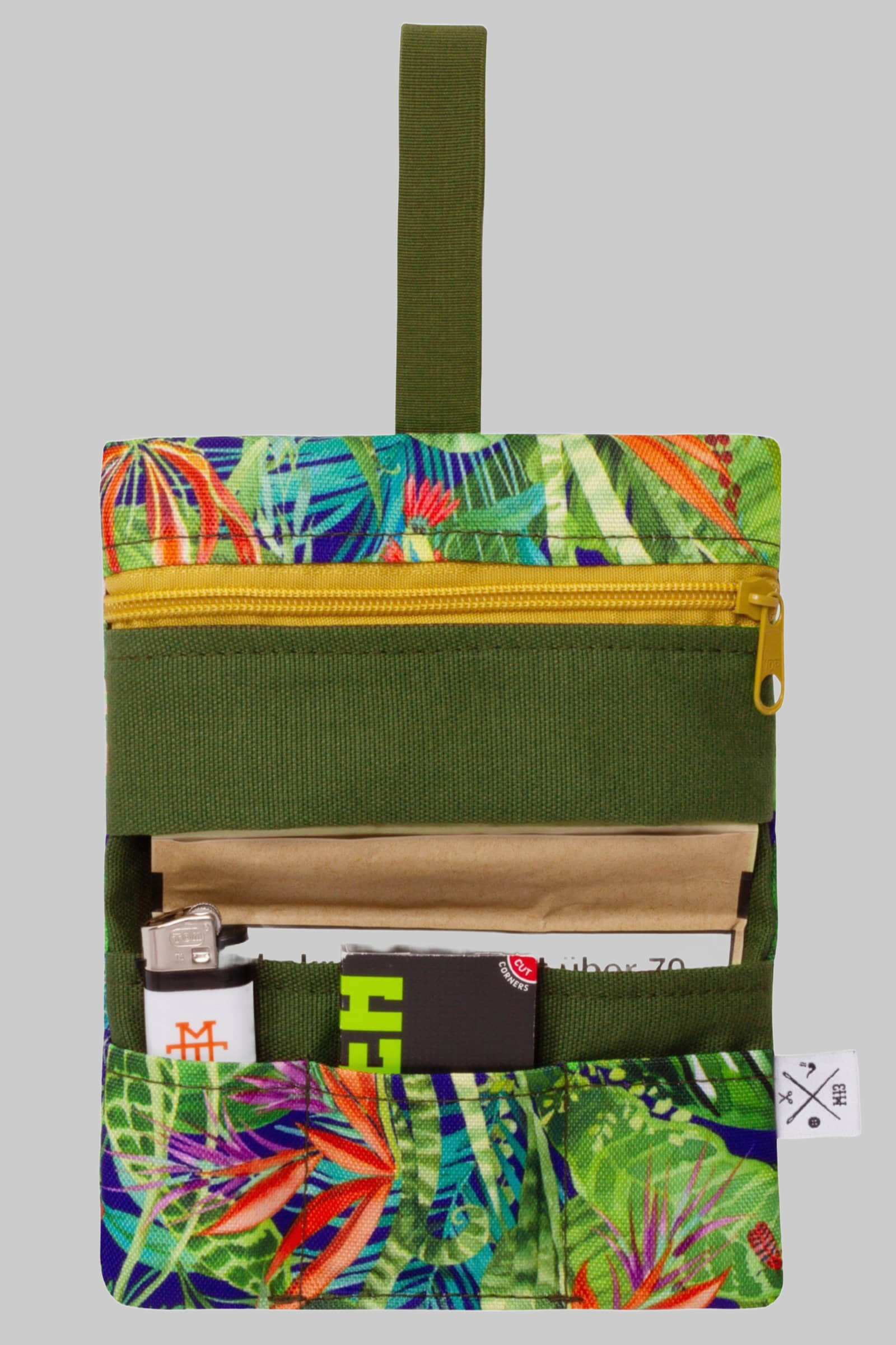 Manufaktur13 Cotton Tobacco Bag (Lilac) – Premium Tabaktasche aus 100% Baumwolle mit Zusatzfach | Stylischer Drehbeutel für Tabak Flores Aufbewahrung Manufaktur13