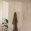 Metallbude RUBI Kleiderstange | Stabile Garderobenstange aus Metall (120cm, Schwarz) für Jacken & Kleidung | Minimalistisches Design Weiß Metallbude Garderobe & Flur