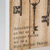 Myflair Möbel & Accessoires Schlüsselkasten Saltrass | Weißes Schlüsselbrett mit 3 Haken, Schriftzug & Herz-Dekor | 30x20cm | Wandmontage Aufbewahrung Myflair Mu00F6bel \u0026 Accessoires