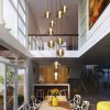 NETTLIFE Pendelleuchte Glas 150CM Höhenverstellbar - Moderner Kronleuchter mit 3/4/6/10/15 Flammen LED (warmweiß) für Esstisch, Küche & Wohnzimmer Bernstein- Nettlife Lampen