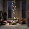 Nettlife NETTLIFE Pendelleuchte Glas 150CM Höhenverstellbar - Moderner Kronleuchter mit 3/4/6/10/15 Flammen LED (warmweiß) für Esstisch, Küche & Wohnzimmer Grau-15 Fl Lampen