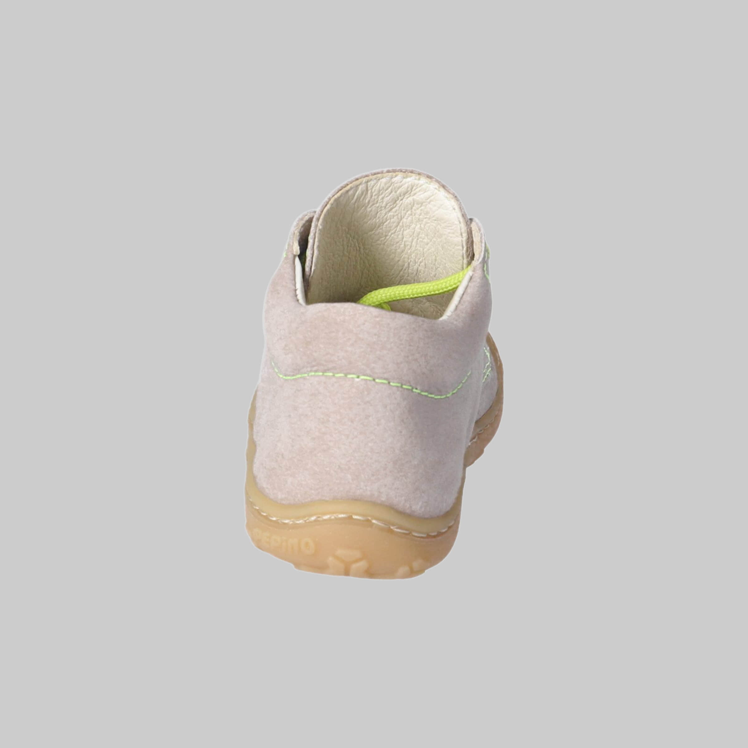 Pepino PEPINO BY RICOSTA Lauflernschuhe aus Leder | Flexible Sohle & atmungsaktiv | Für Babys & Kleinkinder (Gr. 19-28) | Rutschfest & gepolstert kies/neong Stiefel